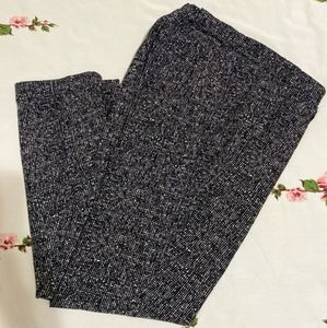 Slim Straight B&W Speckled Pant